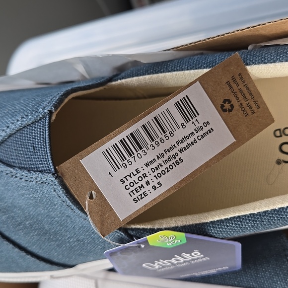 TOMS • Fenix Platform Blue Canvas • 9.5 - 10 - Picture 5 of 16